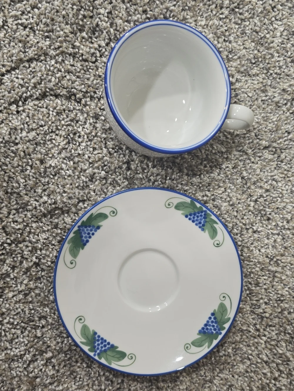 DANSK - Set Of 2 Provence Harvest Demitasse Tea Cup and Saucer